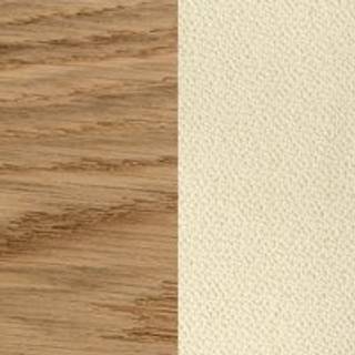 Audo Copenhagen Elizabeth Fodskammel Naturligt Egetræ / Logan Jasmine - Fodskamler Bouclé Beige - 71163-004665