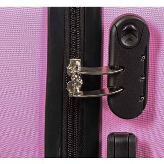 Kuffert - Hardcase kuffert - Str. Medium - Diamant lyserød - Smart rejsekuffert