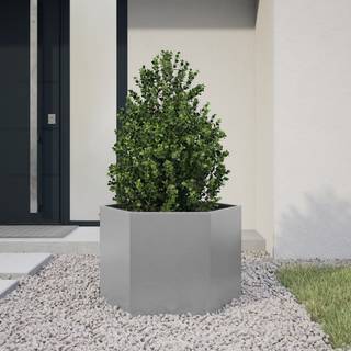 plantekasse 69x60x45 cm sekskantet galvaniseret stål