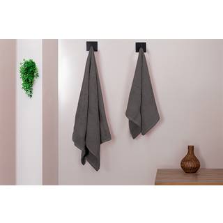 Badehåndklæde - 70x140 cm - 100% blødt bomuld - Gråt badehåndklæde fra Nordstrand Home