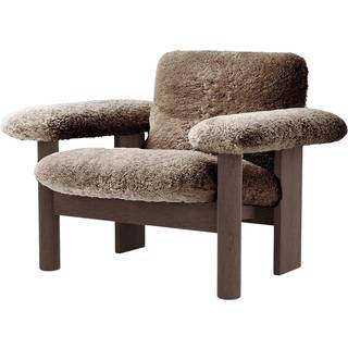 Audo Copenhagen Brasilia lænestol low back Dark oak-Sahara sheepskin curly