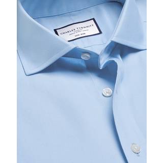 Charles Tyrwhitt Slim Fit Non Iron Cotton Twill Shirt Sky