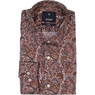 JOOP! Herren Hemd braun gemustert Slim Fit