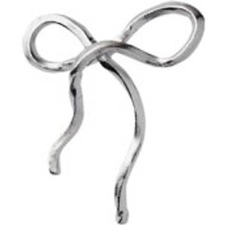 Flow Bow Earring - Silver - Stine A - Sølv One Size