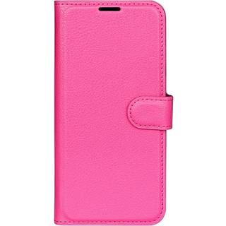 EIDERWOOD iPhone 16 Litchi Læder Flip Cover m. Pung - Pink