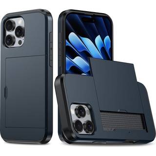EIDERWOOD iPhone 16 Pro Hybrid Håndværkercover m. Kortholder - Blå