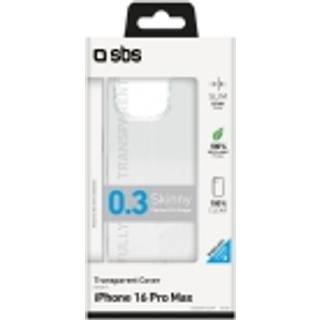 SBS iPhone 16 pro max cover - transparent (På lager i varehus)
