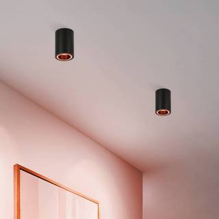 EGLO connect.z CAROSSO-Z spotlampe, Ø80 mm, RGB, GU10, sort