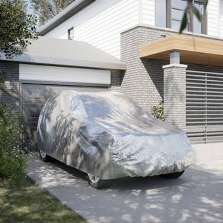 bilovertræk til SUV m. spændestropper str. L sølv