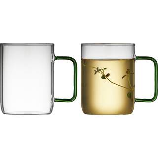 Torino Glaskrus 2 stk. fra Lyngby Glas - Grøn farve - Glas