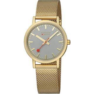 Mondaine Classic Good Gray IP Gold Mesh Bracelet Unisex Watch A660.30314.80SBM
