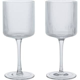Ripple 2-pak Hvidvinsglas, Clear, 26 cl