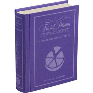 Trivial Pursuit Vintage Bookshelf Edition af WS Game Company — Klassisk trivia-spil med hundredvis af spørgsmål i en stilfuld bogreol-æske