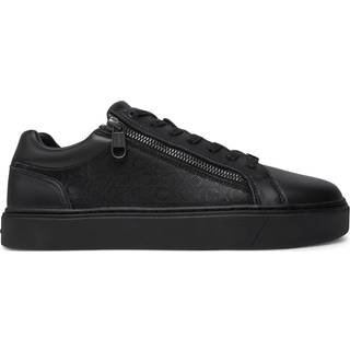 Leather Logo Trainers - Black - EU 45