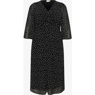 Kaffe Curve KCsallie Kjole - Sort - Str 52 - Damer