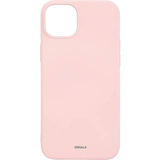 ONSALA Phone Case with Silicone Feel MagSeries Chalk Pink - iPhone 15 Plus