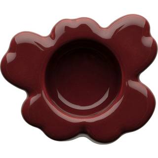 Unikko Shape fyrfadsstage 10 x 3 cm, rød/brun