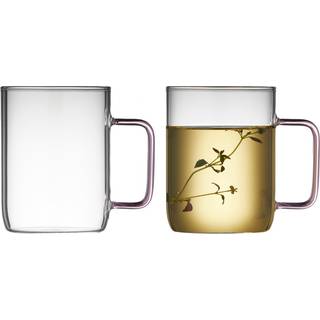 Torino Glaskrus 2 stk. fra Lyngby Glas - Pink farve - Glas