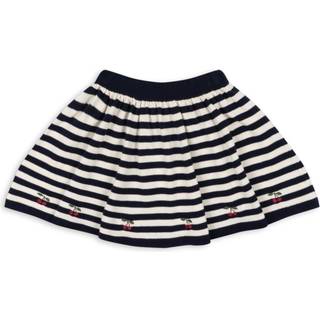 Konges Sløjd Venton Knit Skirt Navy Stripe 2 Y  Blå  2 år  kvinde