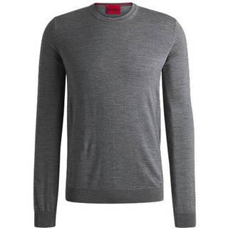 Sweater i ny uld med broderet logo