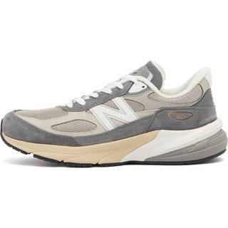 New Balance Unisex Made in USA 990v6 i Grå Suede/Mesh, Størrelse 38.5