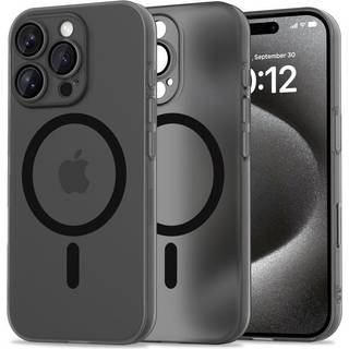 iPhone 16 Pro Max Tech-Protect Magslim Bagside Cover - MagSafe Kompatibel - Mat Sort