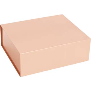 HAY Colour Storage M æske med låg 29,5x35 cm Soft pink