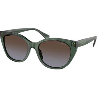 Ralph Lauren Kvinde RA5324U 6206T5 Solbriller Acetat Grøn Brun Firkantet Polariseret