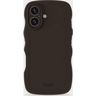 Holdit iPhone 16 Wavy Cover - Chocolate