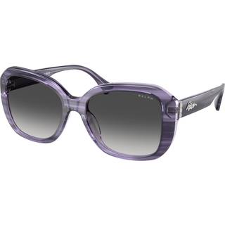 Ralph Lauren Kvinde RA5321U 62218G Solbriller Acetat Violet Grå Firkantet Normal Skygge