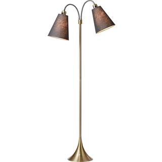 Fodgænger Gulvlampe - Antik Messing/Mørkegrå - Nielsen Light