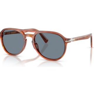 Persol Unisex PO3235S EL PROFESOR SERGIO 96/56 Solbriller Acetat Brun Blå Pilot Normal