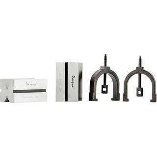 Dasqua 495205 V-blok med 2 blokke & 2 spændebeslag, 70x45x40 mm