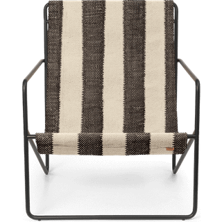 Ferm Living Desert loungelænestol Black, off-white, chocolate