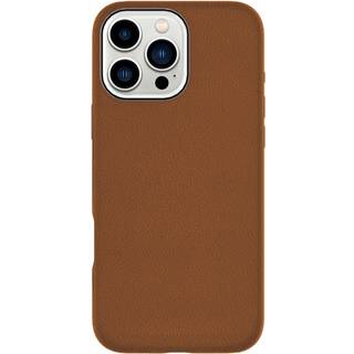 eSTUFF iPhone 16 Pro INFINITE VENICE Læderbetrukket Plastik Bagside Cover - MagSafe Kompatibel - Brun