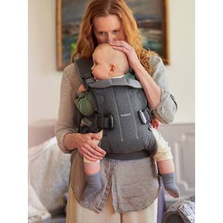 BabyBjörn One Bæresele Cotton Mix, Denim/Mørkegrå