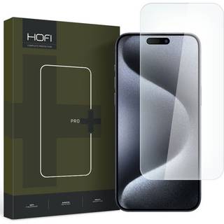 iPhone 15 Hofi Glass Pro+ Skærmbeskyttelsesglas - Case Friendly - Gennemsigtig