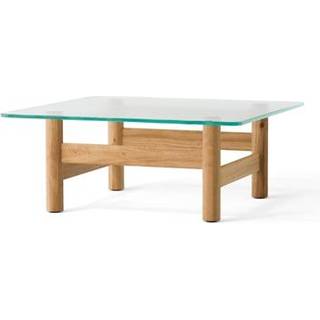 Audo Brasilia Lounge Table Sofabord Natural Oak & Clear Glass