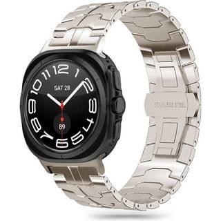 Samsung Galaxy Watch Ultra Tech-Protect Line strop i rustfrit stål - 47mm - Titanium