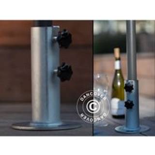 Parasol Haveparasolfod til træterrasse eller -bord, Sølv