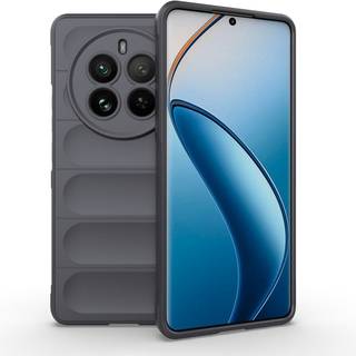 EIDERWOOD Realme 12 Pro (5G) / 12 Pro+ (5G) Fleksibelt Plastik Bagside Cover - Mørkegrå