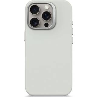 Decoded iPhone 16 Pro AntiMicrobial Silikone Bagside Cover - MagSafe Kompatibel - Stone Grey