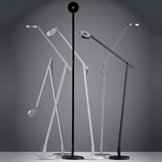 String F1 Gulvlampe Mat Hvid/Sort DTW - Rotaliana
