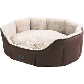 Komfort seng oval LICA - 45 x 40 x 19 cm - Brun