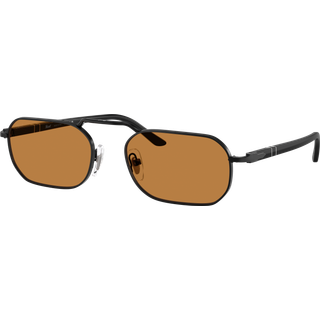 Persol Unisex PO1020S 107853 Solbriller Metal Sort Gul Firkantet Normal