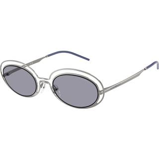 Emporio Armani Kvinde EA2160 301080 Solbriller Metal Grå Blå Rund Normal
