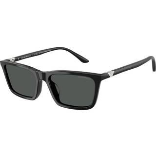 Emporio Armani Kvinde EA4239U 501787 Solbriller Acetat Sort Grå Firkantet Normal