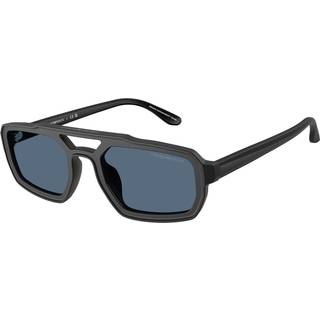 Emporio Armani Mand EA4240U 501787 Solbriller Acetat Sort Blå Geometrisk Normal