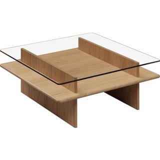Woud Parallel Sofabord 90x90 Hvidpigmenteret Eg