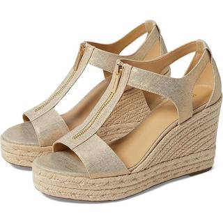 Michael Korstil kvinder. 40S4BRMS9D Berkley beige sandaler (39), Stof, mere end 10 cm, Lynlås, Casual